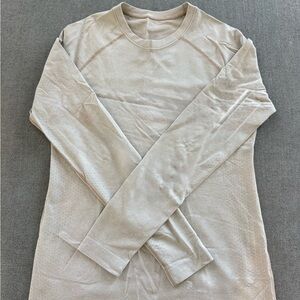 Figs Beige Long Sleeve Top